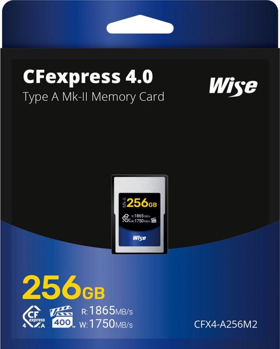 Actual product image Wise CFexpress 4.0 Type A Mk-II 256GB WI-CFX4-A256M2 (256 GB, CFexpress type A)