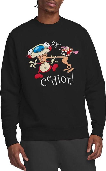 Actual product image Ren & Stimpy Unisex Adult You Eediot Sweatshirt (M)