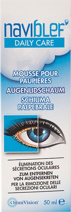 Immagine prodotto Naviblef Schiuma per la cura quotidiana delle palpebre 50ml (50 ml, Giorno)