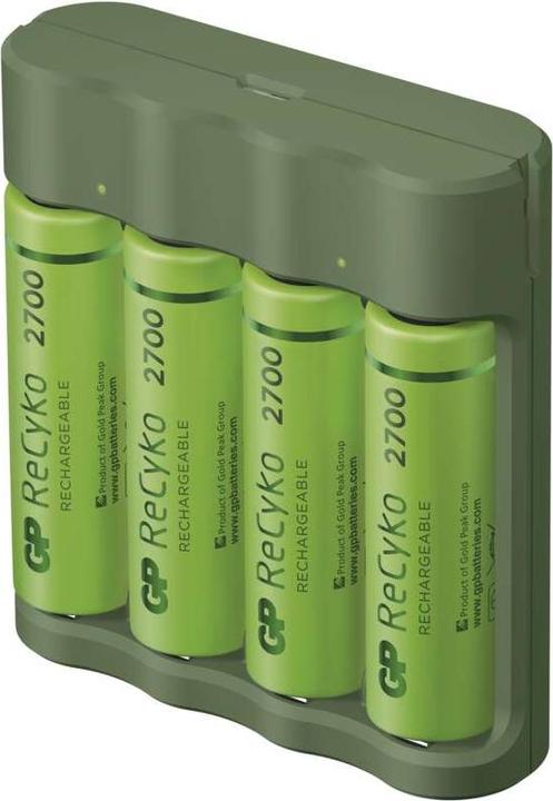 Produktbild GP Batteries Standard Series B52427U battery charger Household battery DC (4 Stk., AA, AAA, Ladegerät inkl. Akku)