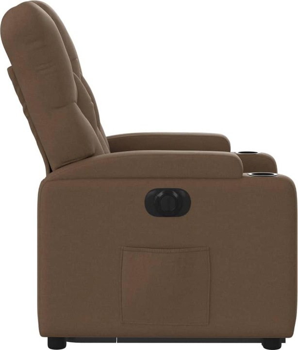 Immagine prodotto VidaXL Poltrona relax con ausilio per l'alzata Poltrona elettrica per la TV Poltrona in tessuto marrone
