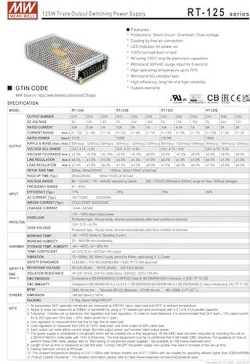 Image du produit MeanWell Bleiakku-Ladegerät RCB-1600-12 12 V Ladestrom max. 100 A - Blei/Säure - Lead Gel (1 pcs, 1000000 mAh, Chargeurs sans batterie)