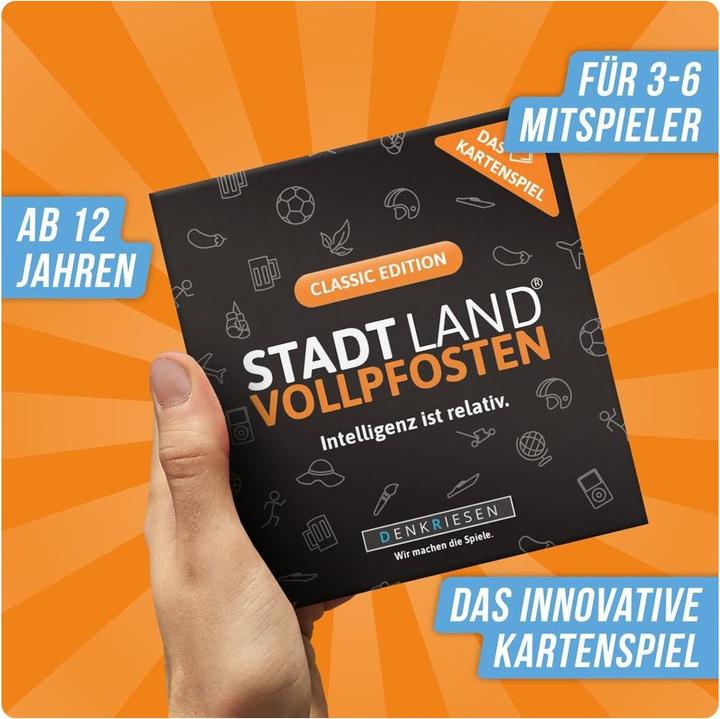 Immagine prodotto Denkriesen Stadt Land Vollpfosten - L'intelligenza è relativa (Tedesco)