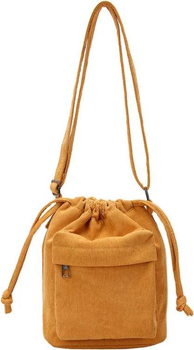 Actual product image Only-Bags.Store Bag Middle Shoulder Bag Drawstring Bucket Bag Casual Light Youth Crossbody Bag