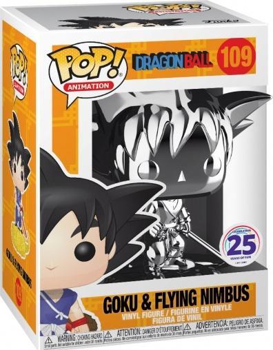 Produktbild Funko POP! Dragon Ball Goku & Flying Nimbus Chrome Silver 25th Anniversary