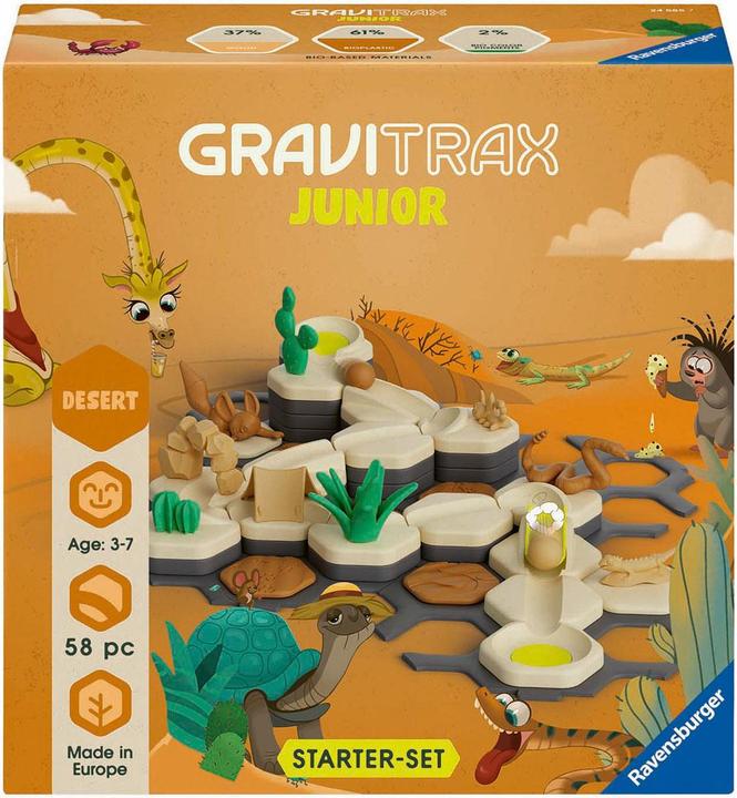 Productafbeelding Ravensburger GraviTrax Junior Startset S Woestijn - Uitbreidbare knikkerbaan voor kinderen, knikkerbaan