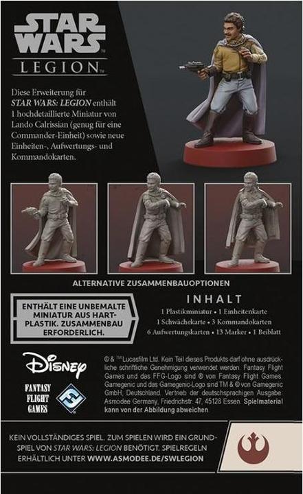 Actual product image FFG FFGD4672 - Lando Calrissian: Star Wars Legion, ages 14+ (extension, DE edition) (German)