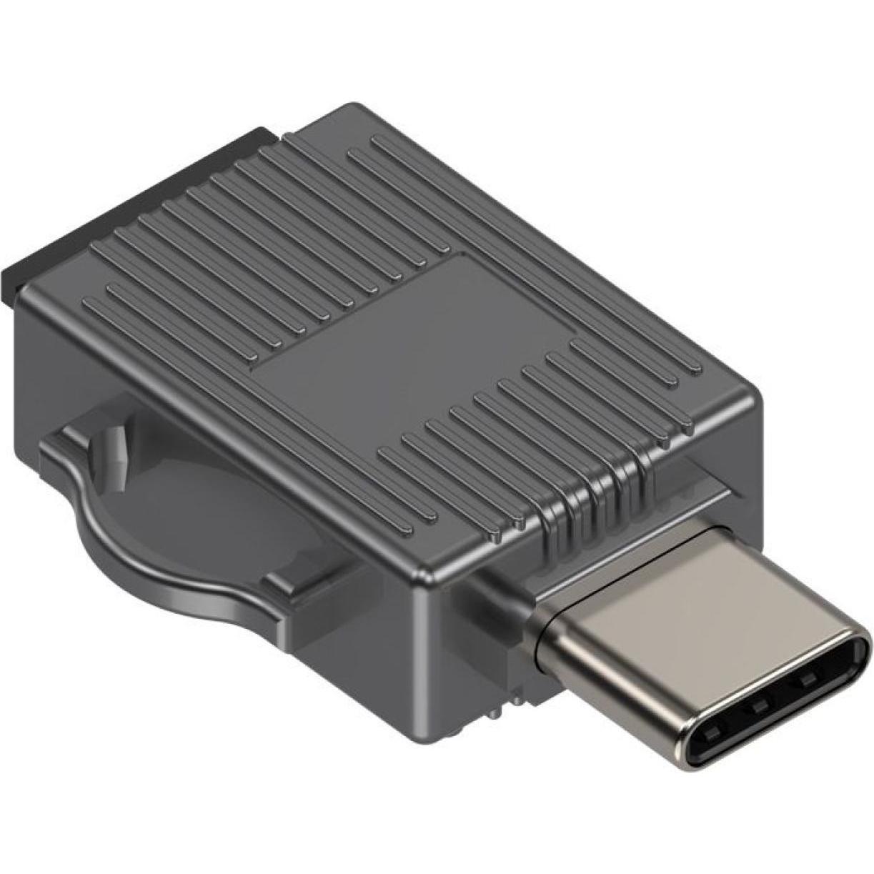 PowerGuard Adattatore da dispositivo mobile USB-C a lettore di schede MicroSD (USB-C), Lettore di schede di memoria, Grigio