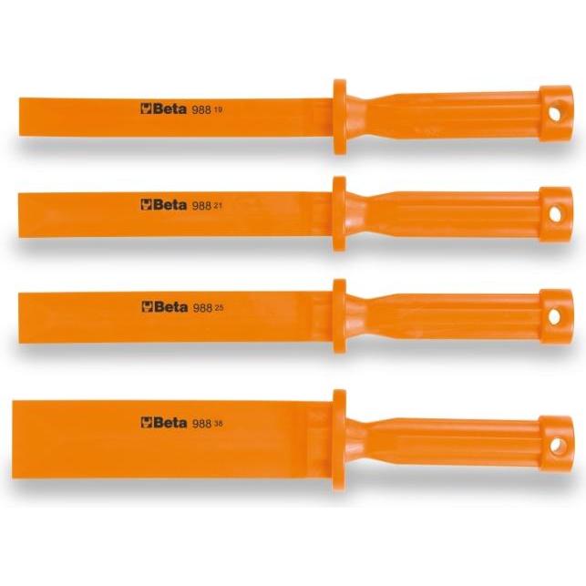 BETA, Scalpello, 009880104 988/K4-4-teiliger Satz Flachmeissel
