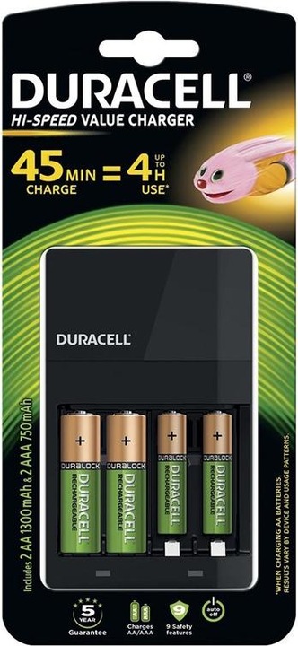 Produktbild Duracell CEF14 + aku 2+2 (4 Stk., AA, 750 mAh, Akku)