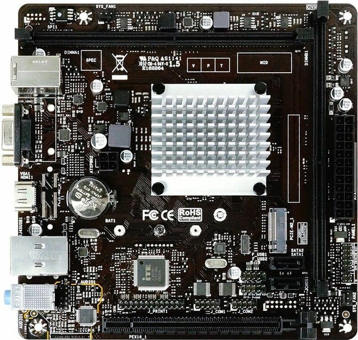 Produktbild Biostar J4125NHU (BGA 1090, Intel SoC, Mini-ITX)