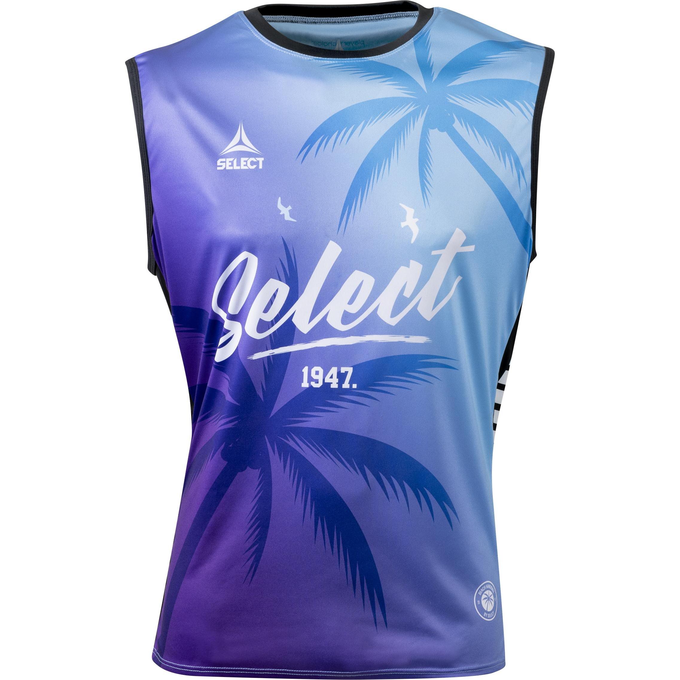 Select, Herren, Sportshirt, beachvoeyba-top seect (L), Blau, L