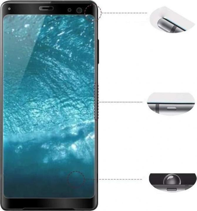 Image du produit Screenguard Sony Xperia XZ3 Full Screen Protection en verre blindé 2.5D 9H (1 pièce(s), Sony Xperia XZ3)