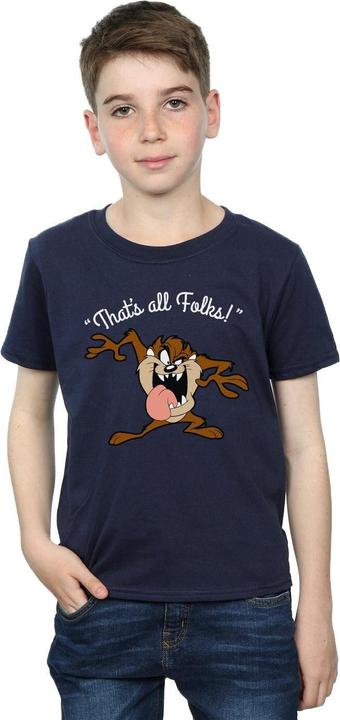 Image du produit Looney Tunes - T-shirt TAZ THAT'S ALL FOLKS - Garçon (128)