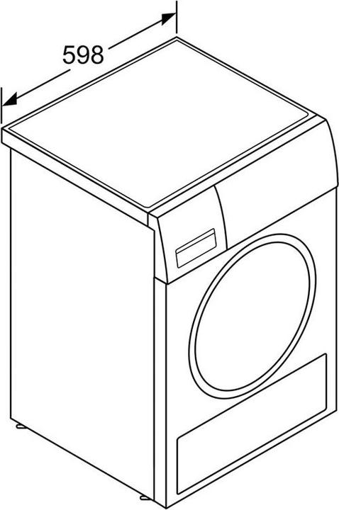 Image du produit Bosch Hausgeräte WQG233C1CH (8 kg, Droite)