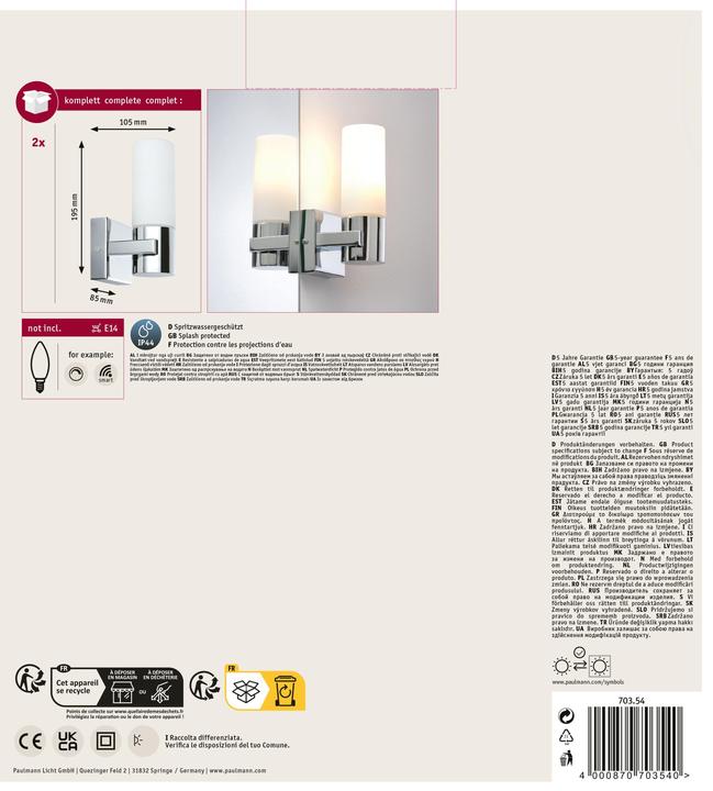 Produktbild Paulmann Gemini Set (E14)
