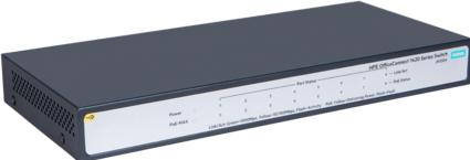 Produktbild HPE OfficeConnect 1420 PoE+ () Unmanaged L2 Gigabit Ethernet (10/100/1000) Power over Ethernet (PoE) 1U (8 Ports)