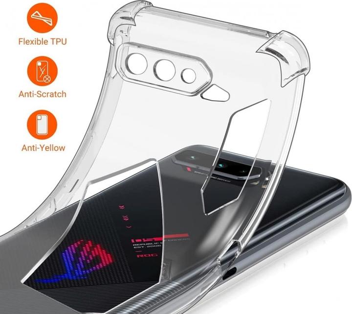 Immagine prodotto Screenguard Asus ROG Phone 5S Custodia Crystal Soft Airbag Bumper (Asus ROG Phone 5s)
