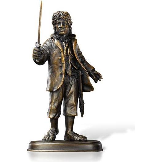 Noble Collection Lo Hobbit Bilbo Baggins di bronzo