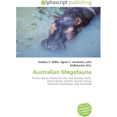 Australian Megafauna, Fachbücher von Agnes F. Vandome, Frederic P. Miller, John McBrewster