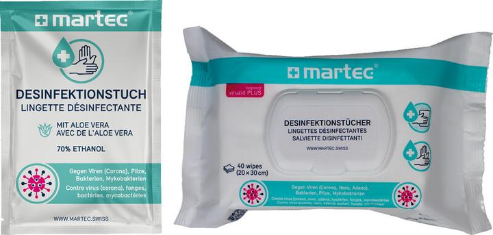 Image du produit Martec Lingettes désinfectantes
