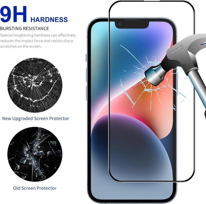 Actual product image Enkay Full Cover screen protector 15 (1 pcs., Apple iPhone 15)