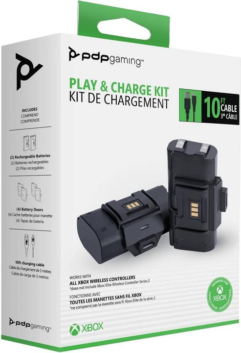 Produktbild PDP Play and Charge Kit (Xbox Series X, Xbox One X, Xbox One S, Xbox Series S)