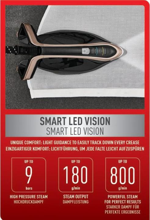 Produktbild Tefal Pro Express Vision Dampfgenerator GV9823 (3000 W, 800 g/min)