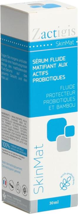 Actual product image Zactigis SkinMat mattifying fluid serum with probiotic active ingredients (30 ml)