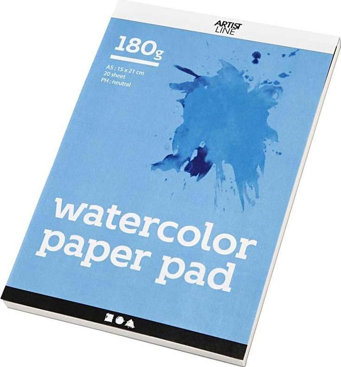 Produktbild Creativ Company Aquarelblok Wit A5 180gr, 20 Vellen (A5)