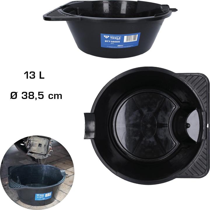 Produktbild Brilliant Tools Öl-Auffangwanne / Mehrzweckwanne, 13 Liter