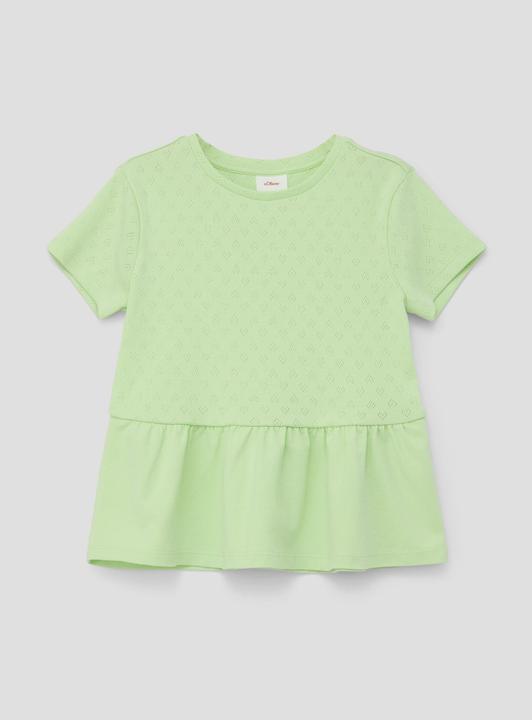 S.Oliver T-Shirt T-Shirt mit Ajourmuster (128, 134)
