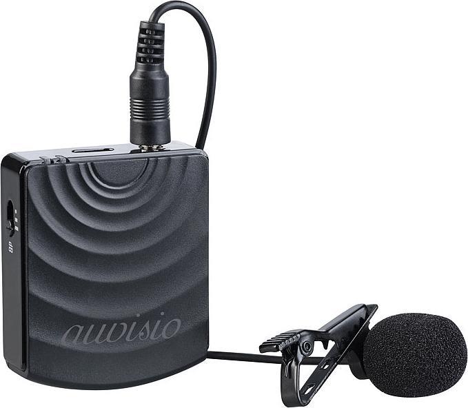 Produktbild Auvisio Funkmikrofon mit Empfänger für 3,5-mm-Klinkenanschluss, 2,4 GHz, 25 m