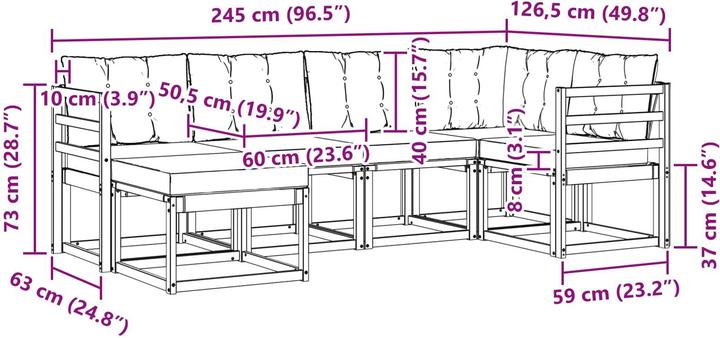 Produktbild vidaXL Outdoor-Sofagarnitur