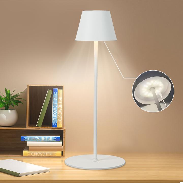 Actual product image Casativo 2er-Set Moderne höhenverstellbare LED-Stehlampe, dimmbar, weiss, 50 /90/130 cm (450 lm)