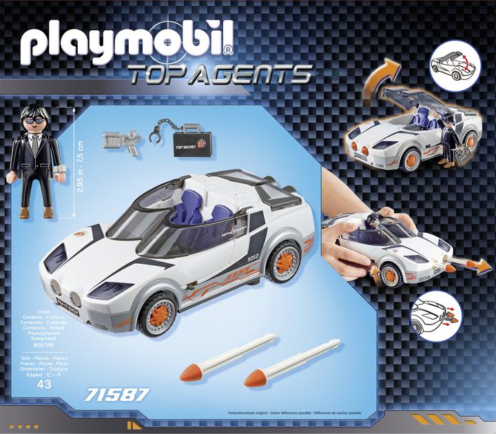 Immagine prodotto Playmobil 71587 La Spy Racer dell'Agente P (71587, Agenti Top Playmobil)