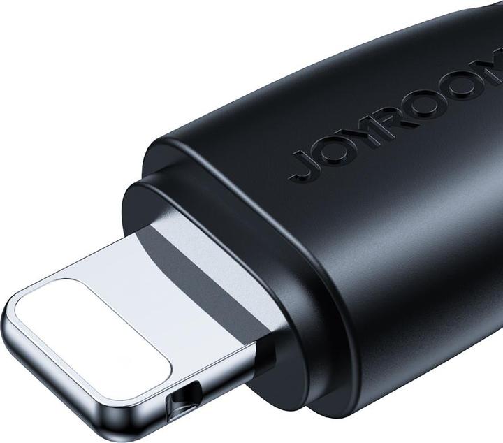 Actual product image Joyroom S-UL012A11 Surpass Series 2.4A USB-A to Lightning Fast Charging Data Cable 2m-Black (2 m, USB 3.0)
