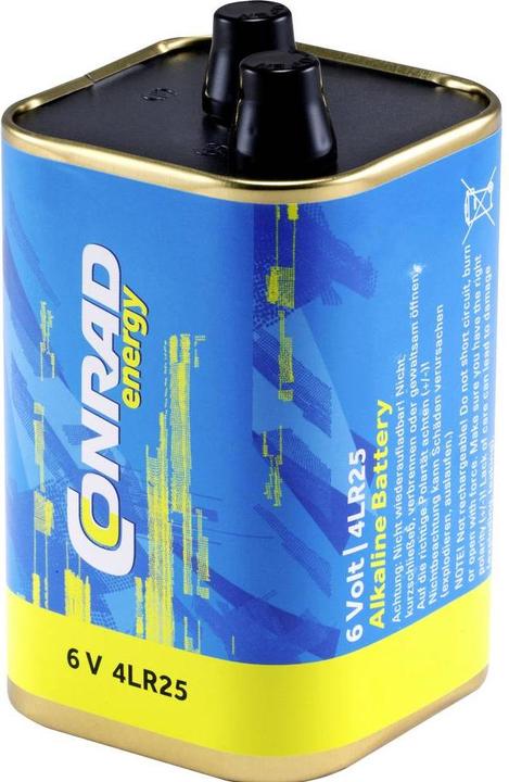Actual product image Conrad energy Alkaline 4 LR25 (6 V, 16000 mAh)