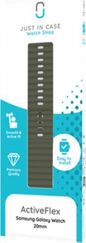 Actual product image Just in Case ActiveFlex Strap - Galaxy Watch 20mm - Khaki (20 mm, Silicone)