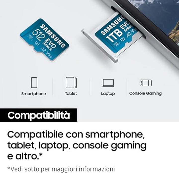Produktbild Samsung MB-MC1T0SA/EU EVO Plus 1TB microSD-Karte + SD-Adapter (1000 GB, microSDXC, U3, UHS-I)