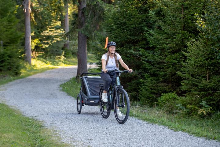 Actual product image Qeridoo Kidgoo 2 - Child bike trailer for 2 children