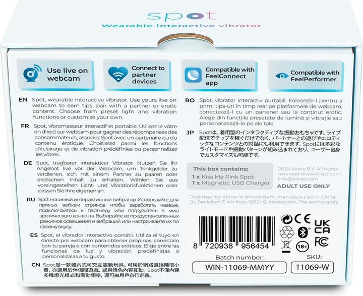 Productafbeelding Kiiroo Spot Interaktiver Ei-Vibrator zum Tragen