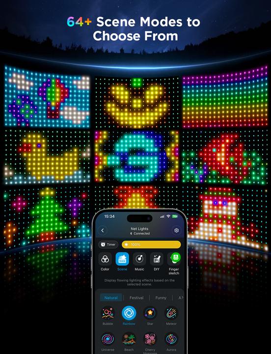 Actual product image Govee Net Lights (IP65)