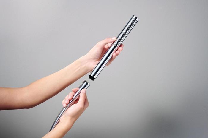 Immagine prodotto hansgrohe Pulsify S Stabhandbrause 100, 1 Strahlart wassersparend, 24125 (1 Tipo di fascio, 7.90 l/min)