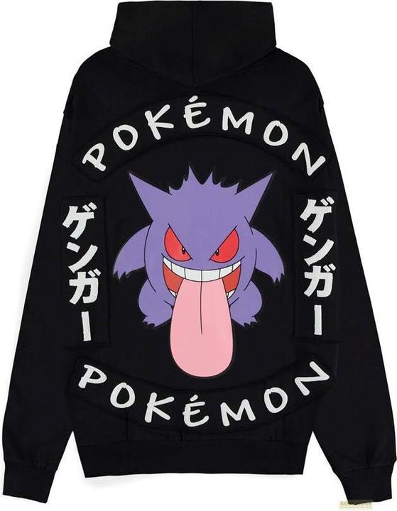 Immagine prodotto Difuzed Pokémon - Felpa con cappuccio con zip da uomo Gengar Locked Up - M (M)