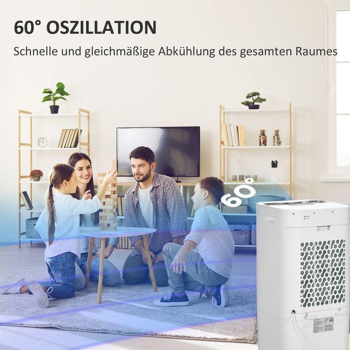 Produktbild Swisshandel24 3 in 1 Mobile Klimaanlage mit Luftbefeuchtung Wasserkühlung (20 m²)