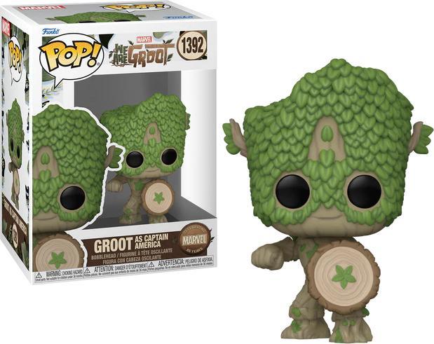 Actual product image Funko Marvel We Are Groot - Groot as Captain America