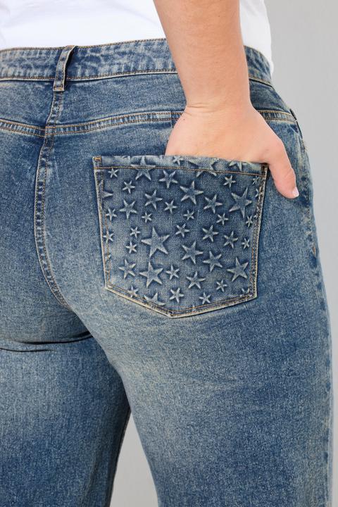 Image du produit Angel of Style Jean Nora jambe large, délavage tendance (42)