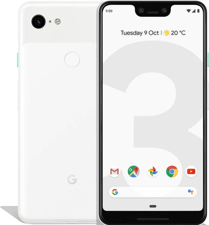 Produktbild Google Pixel 3 XL (64 GB, Clearly White, 6.30", Single SIM, 12.20 Mpx, 4G)