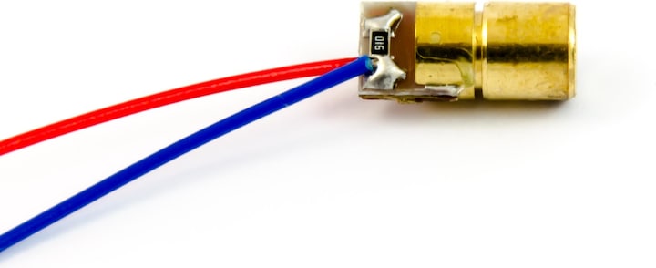 Actual product image Purecrea Laser Module Red 5V 5mW 650nm Dot Laser